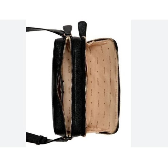 GUESS Trixy faux-leather small women's camera crossbody bag - Black - Picture 14 of 14